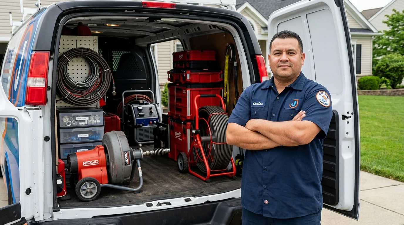 Professional drain cleaning equipment and Johns Plumbing LLC plumber in Boise