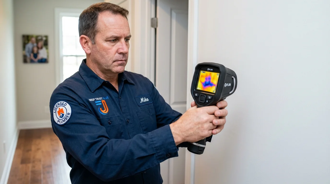 Thermal imaging leak detection by Johns Plumbing LLC in Boise