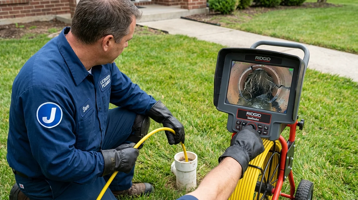 Sewer camera inspection being performed by Johns Plumbing LLC in Boise